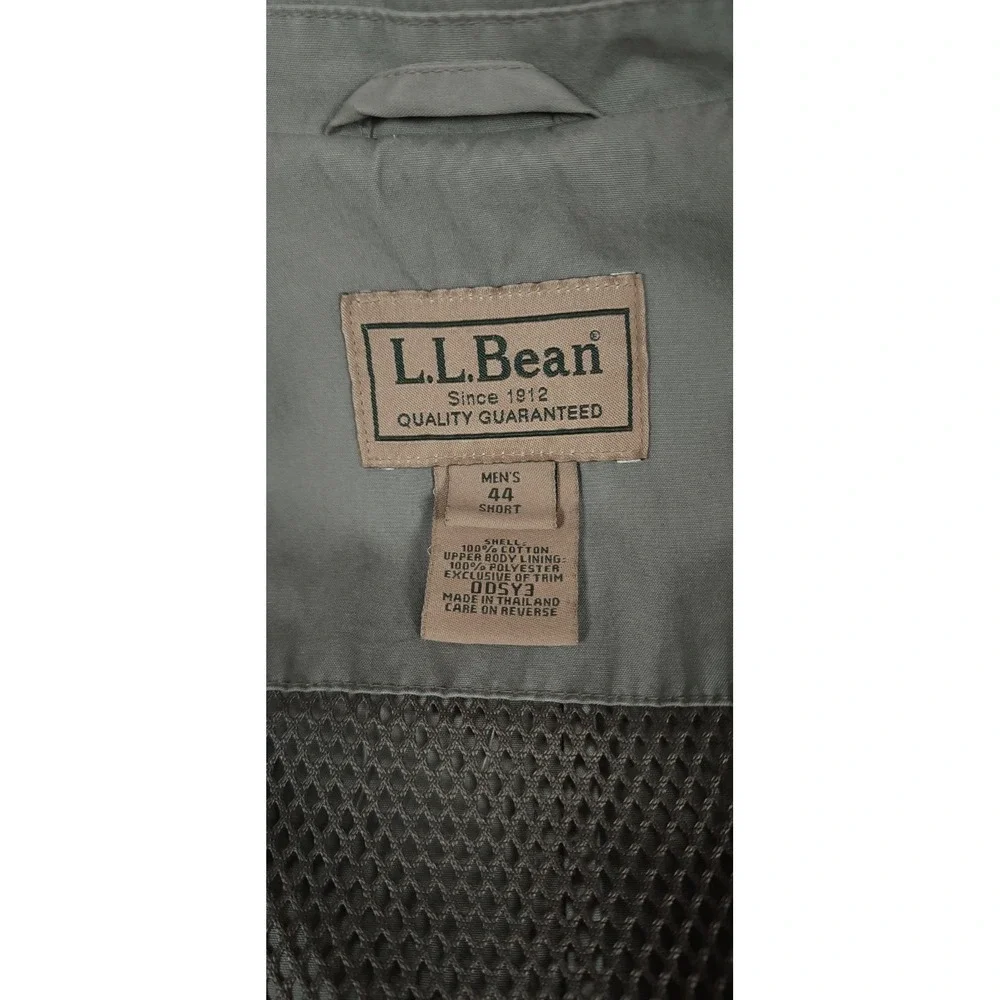 LL Bean Blazer Mens 44 Short Jacket Mesh Lined Sport Coat Vintage‎ Green